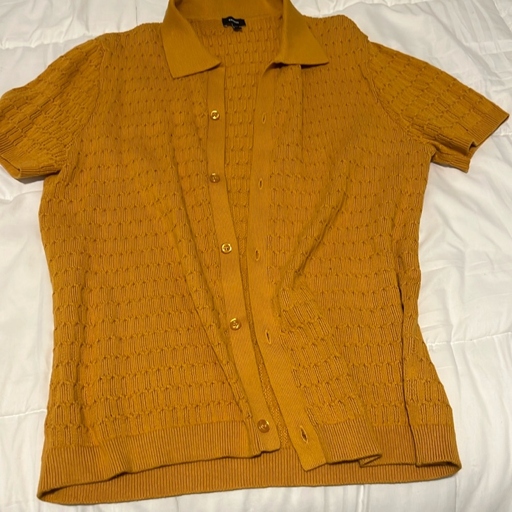Button down casual knit